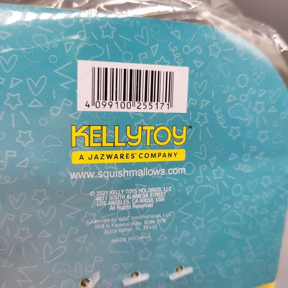Squishmallows Baby Shark Yellow Plush Slippers Size 2/3 For Kids By Kellytoy